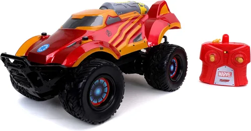 Jada Toys Marvel Avengers 1:14 Iron Man Iron Man - Coche de control remoto a control remoto, juguetes para niños y adultos (32126)
