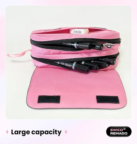 Miniatura 3 de Swico Remado Lindo organizador de rotulador, bolsa de almacenamiento grande para suministros de oficina
