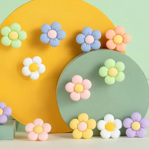 Miniatura 3 de NEVEGE Dijes de flores para zapatos para niñas, bonitos dijes de diseño para zapatos para adultos, adolescentes, niños, decoración de zapatos