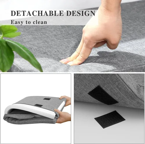 Miniatura 7 de Dopinmin Banco de almacenamiento de zapatos con 10 cubículos ajustables, banco de entrada con estantes, banco de zapatos de 3 niveles para sala