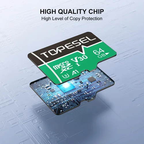 Miniatura 3 de TOPESEL: 2 unidades de tarjeta micro SD de 64 GB, 4K Camera Pro, video UHD para GoPro, cámara de acción, dron, smartphone, R/W hasta 90/35 MB/s