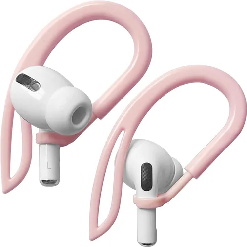 Ganchos para Orejas Compatibles con Todos los Modelos de Apple AirPod [Ajustable Multi-Dimensional] Soporte Accesorios para Auriculares Pro (Rosa)