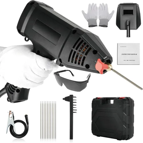 Máquina soldadora de mano, máquina de soldadura portátil de 110 V con pantalla digital, inversor IGBT de 20 a 200 amperios, salida de soldadura,