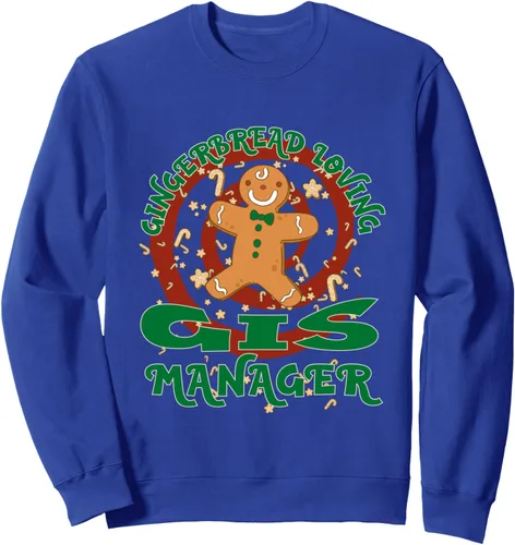 Miniatura 4 de GIS Manager Job Gingerbread Funny Xmas Sweatshirt