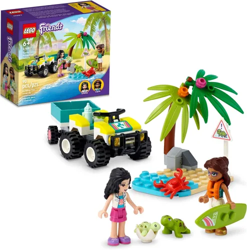 LEGO Friends Turtle Protection Vehicle 41697 - Juego de juguetes de construcción para niños, niñas y niños a partir de 6 años (90 piezas)