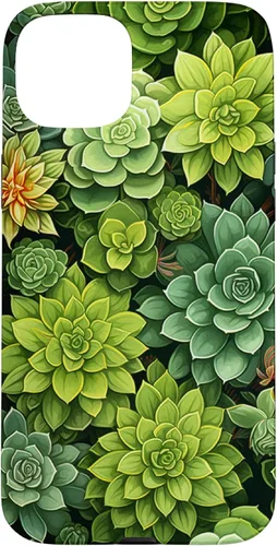Miniatura 9 de Funda para iPhone 12 Pro Max Suculenta Plantas Botánicas Verde Floral Patrón Flor Cactus