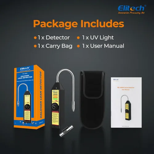 Miniatura 7 de Elitech Detector de fugas de Freón y gases halógenos, refrigerante, detector de fugas de gas HVAC, AC Sniffer R22 R410A R134A 1234YF, WJL-6000S