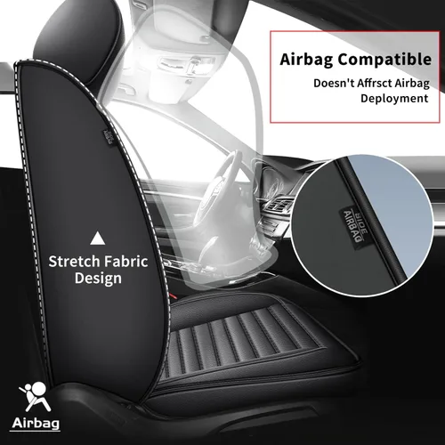 Miniatura 3 de Fundas de asiento para Honda Civic de 10ª generación 2016-2025 - 11ª generación - Fundas de asiento de automóvil de cuero de lujo impermeables 1:1