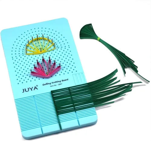 Miniatura 8 de JUYA Tabla de tejer con 2 funciones para guardar palos (azul)