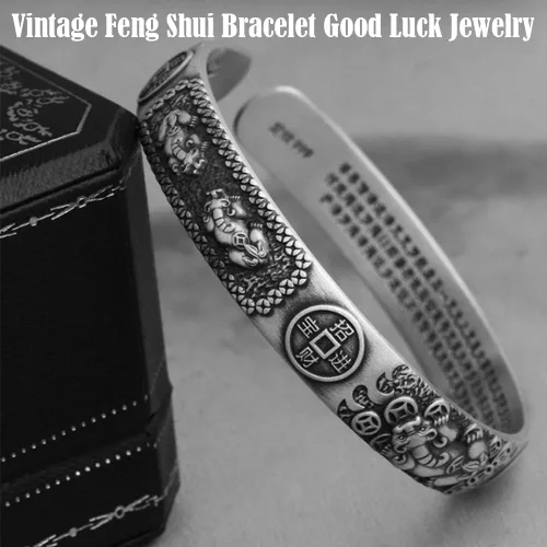 Miniatura 3 de Pixiu Bracelet Feng Shui Pixiu Ring Set, Chinese Feng Shui Pi Yao Wealth Bracelet, Pixiu Ring Protection Wealth Bring Good Luck and Prosperity for