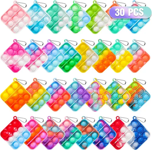 Miniatura 15 de Pop Fidget Juguetes en Paquete para el Día de San Valentín para Niños en el Aula, 30 Paquetes de Favores de Fiesta de San Valentín para Niños, Mini