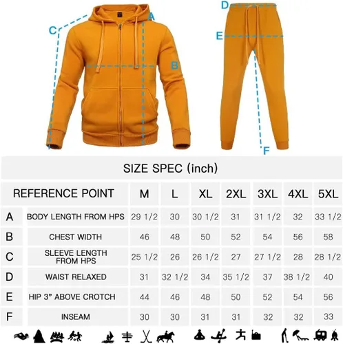Miniatura 7 de Chándal para hombre, chamarras y pantalones de 2 piezas