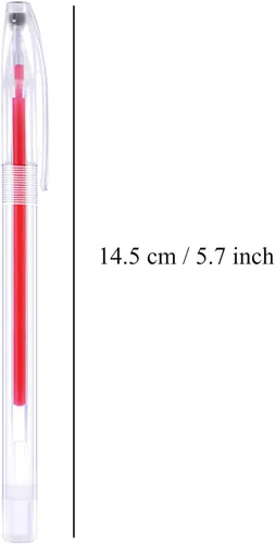 Miniatura 2 de Bolígrafos borrables con calor, 4 bolígrafos de marcado de tela con 20 recambios para acolchar, costura, telas, telas de costura, lápices de tiza a