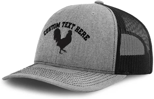 Miniatura 9 de Gorra de béisbol personalizada Gallo Sombra Gallo Silueta Bordado Malla Poliéster