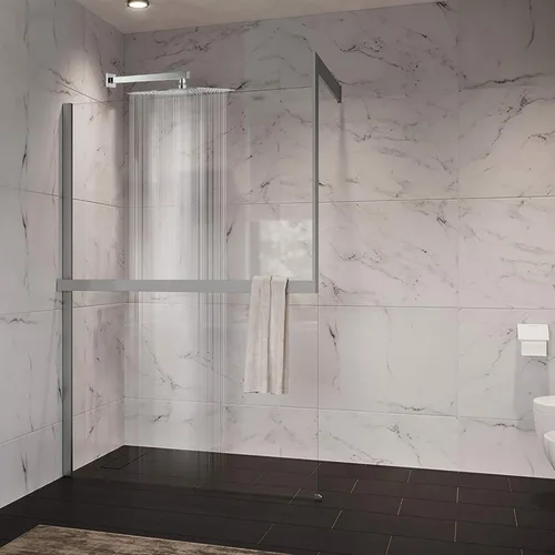Miniatura 6 de Cabezal de regadera con brazo extensible, alta presión, cuadrado, con brazo para regadera, acero inoxidable, tipo lluvia, cascada, cobertura de Cromo