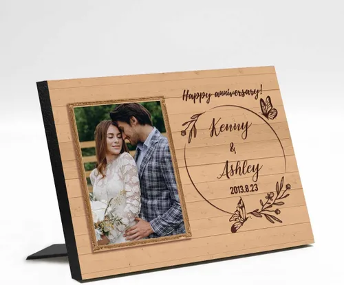 Miniatura 6 de Marco de fotos de boda personalizado con nombre de foto, regalos de boda personalizados para parejas, marco de fotos de boda personalizado, regalo