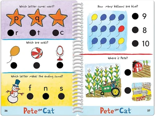 Miniatura 5 de Educational Insights Hot Dots Jr. Pete the Cat - Juego de rocas preescolares con bolígrafo interactivo incluido, más de 200 lecciones de múltiples