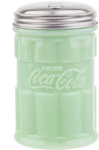 Tablecraft Coca-Cola - Vertedor de Azúcar de Jadeíta 3.25 x 3.25 x 5", color verde