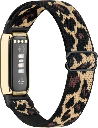 Miniatura 8 de Meliya Correa compatible con bandas Fitbit Luxe para mujeres y hombres, correa deportiva de repuesto de nailon elástico suave para Fitbit Luxe