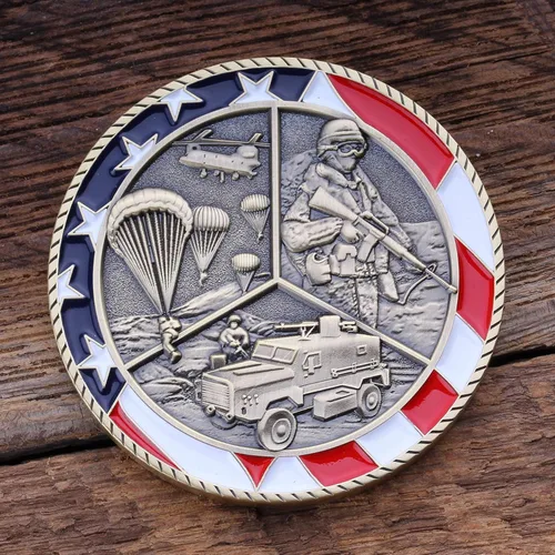 Miniatura 7 de Moneda de desafío retirado del ejército – Moneda de desafío del ejército de los Estados Unidos – Increíble moneda militar retirada del ejército