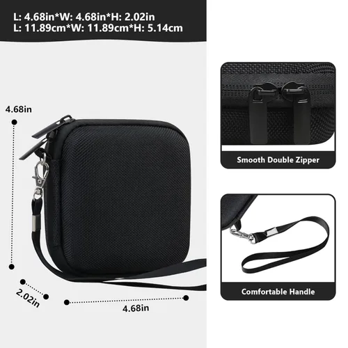 Miniatura 3 de Supmay Estuche Duro de Transporte para Consola de Juegos de Mano Retro RG34XXSP/ RG35XXSP, Portaconsola de Viaje Retro con Bolsa de Malla para Negro
