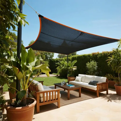 Miniatura 4 de Winemana Lona de Sombra 50% Negra, Lona de Malla Duradera de 20x20 Pies con Ojales, Tela de Sombra para Jardín, Protector Solar para Plantas