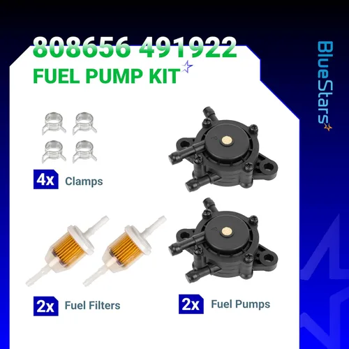 Miniatura 4 de BlueStars 808656 491922 Bomba de combustible con filtro de combustible, compatible con 691034 692313 808492 Kawasaki 49040-7001 Kohler 24 393 04-S