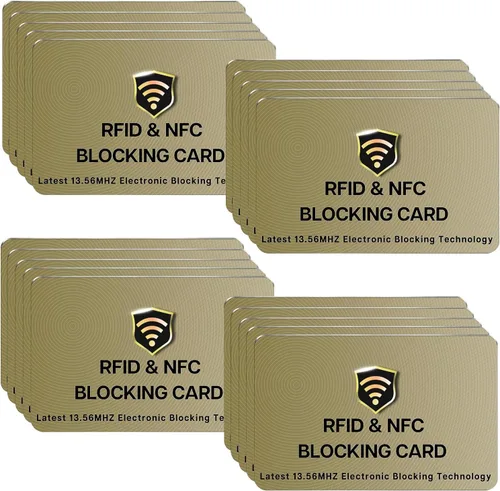 Miniatura 14 de SaiTech IT Paquete de 5 Tarjetas de Bloqueo RFID, Una Tarjeta Protege Toda la Billetera y Cartera, Protector de Tarjetas de Débito y Crédito