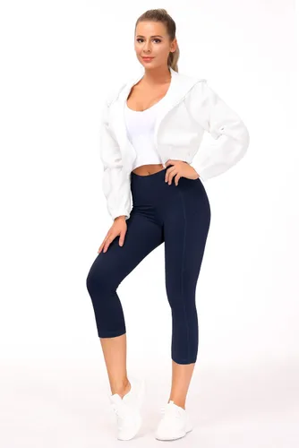 Miniatura 2 de The Gym People - Pantalones deportivos gruesos de tiro alto, con bolsillos y control de abdomen, leggings para entrenar, correr, hacer yoga