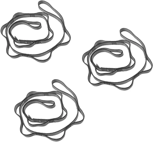 Miniatura 14 de 53 pulgadas de nylon cadenas de margaritas cuerda escalada cordón correas de lazo fuertes eslingas 23 kN aéreo yoga correas