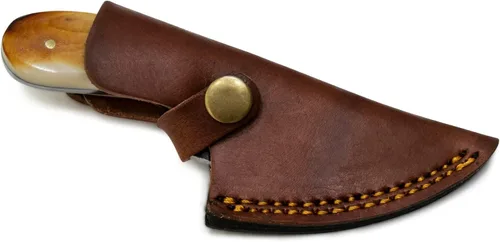 Miniatura 7 de Titan International Knives Cuchillo para despellejar de acero de carbono 1080 Cuchillo de caza de hoja fija pequeño hecho a mano Cuchillo