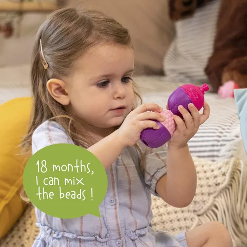 Miniatura 12 de Lalaboom 36 piezas de cuentas para bebé – Montessori educativo forma y color STEM juguete de construcción de 10 meses a 3 años - BL300, multicolor