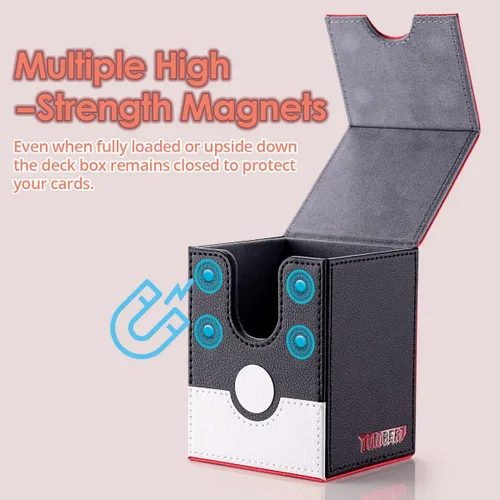 Miniatura 2 de tombert Caja de baraja premium de 150+ para PTCG, MTG, de gran capacidad con 2 divisores, para más de 100 cartas con funda TCG Juegos de cartas