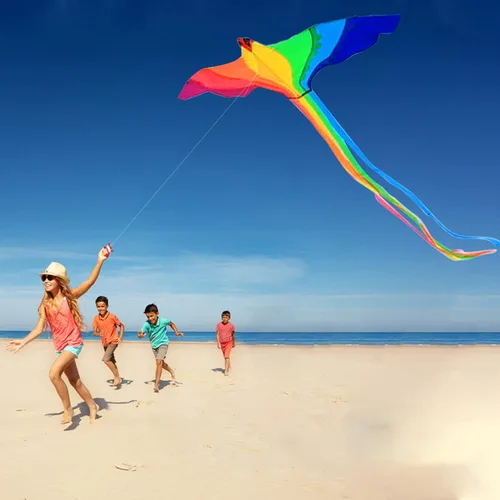 Miniatura 5 de HENGDA KITE Cometa Phoenix, para niños y adultos, fácil de volar, excelente diseño de tela y estructura, las imágenes son hermosas en alta