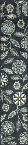 Miniatura 28 de Maples Rugs Reggie - Alfombra de pasillo floral, fabricada en Estados Unidos, lavable, antideslizante, alfombra de interior para cocina, pasillo