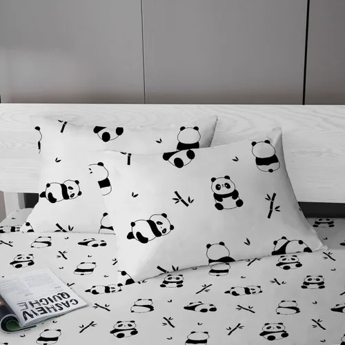 Miniatura 53 de MUSOLEI Sábana bajera ajustable de hongos, ropa de cama de hongos, decoración de hongos para niños, niños; juego de sábanas individuales; 1 sábana