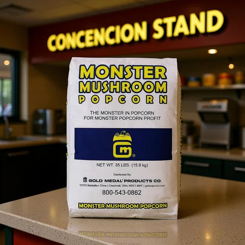 Miniatura 6 de Bolsa de palomitas de maíz con champiñones Monster de 35 libras