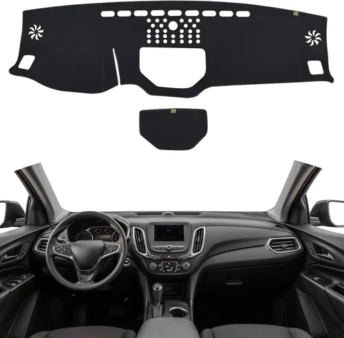 Miniatura 27 de TUCAREST Funda para salpicadero Compatible con Ch-Evy Silverado 1500/2500 HD/3500 HD 2019-2023, GM-C Sierra/HD 2500/ HD 3500 2019-2023, alfombrilla