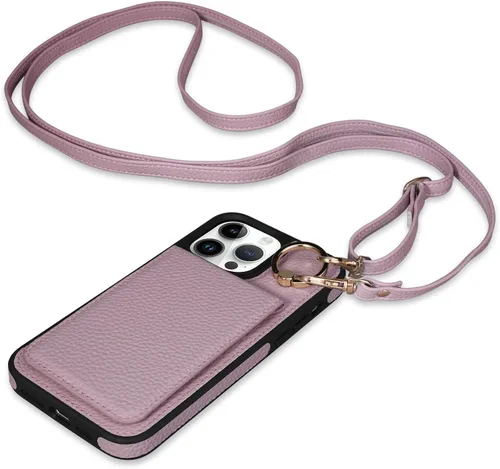 Miniatura 30 de Funda para iPhone 14 Pro Max de 6.7'', Funda Cartera Cruzada Desmontable con Ranuras para Tarjetas con Bloqueo RFID, Soporte de Anillo de 360°