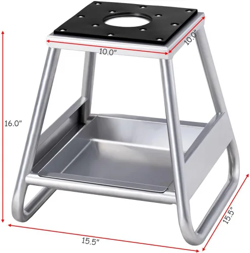 Miniatura 3 de Goplus Gato de elevación de mantenimiento para motocicleta, motocross, para motocross, 1000 libras (10 x 10 pulgadas con bandeja de aceite extraíble)
