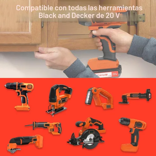 Miniatura 5 de Totoplus Batería de repuesto para Black and Decker: Baterías de 3.0Ah 20 voltios compatibles con herramientas eléctricas inalámbricas LBXR20