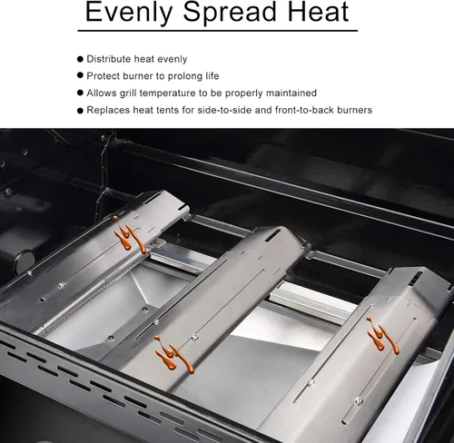 Miniatura 6 de Protector universal ajustable para tienda, placa de calor de acero inoxidable, cubierta para quemador de parrilla, tienda de calor, kits