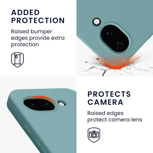 Miniatura 79 de kwmobile Funda Compatible con Google Pixel 6 Pro - Funda de teléfono de silicona TPU con acabado suave - Azul Arrecife