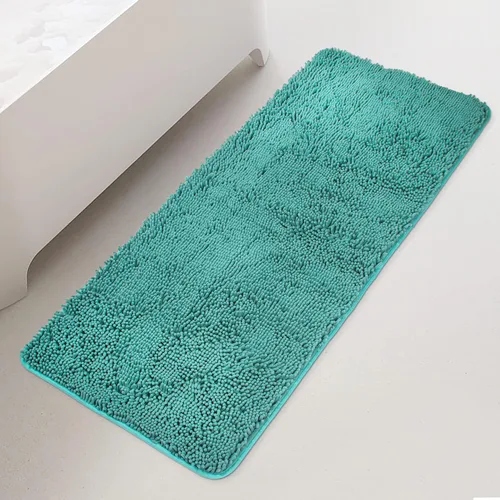 Miniatura 36 de Yeaban Alfombras pequeñas de baño de felpilla de 12 x 12 pulgadas, absorbentes y lavables, antideslizantes, de felpa y suaves para baño, ducha