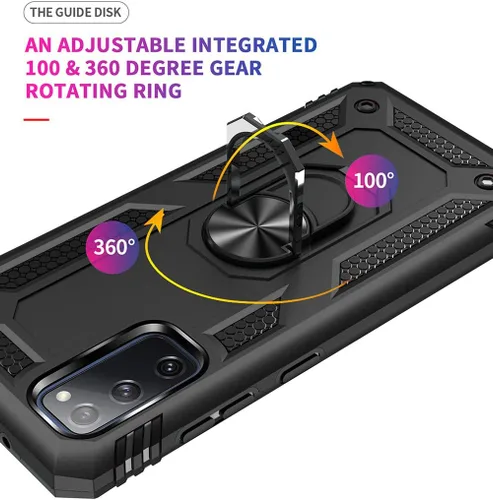 Miniatura 3 de Funda para Samsung Galaxy S20 FE, Funda Galaxy S20 FE 5G, con protector de pantalla, [grado militar] cubierta probada contra caídas de 16 pies