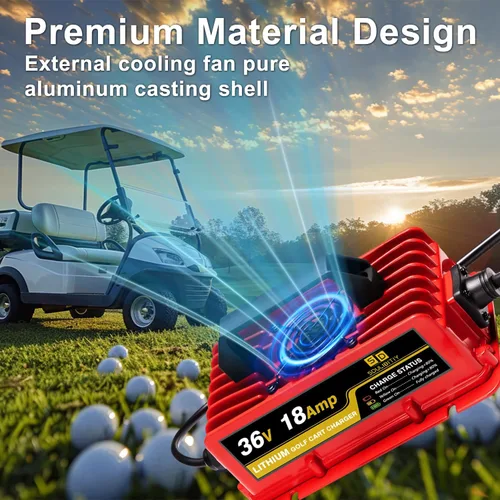 Miniatura 5 de cargador del carro de golf de 36V 18AMP Volt, cargador de batería del carro de golf del litio de EZGO TXT