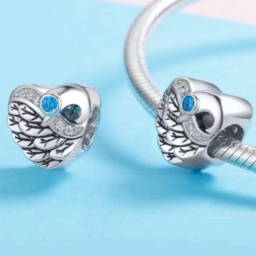 Miniatura 3 de Abalorio de plata de ley 925 con forma de corazón para pulseras Pandora