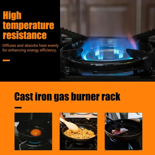 Miniatura 4 de Mobestech Wok Ring - Soporte para estufa de gas, repuesto para quemador de gas, estufa de gas, anillos reductores para utensilios de cocina, estufa