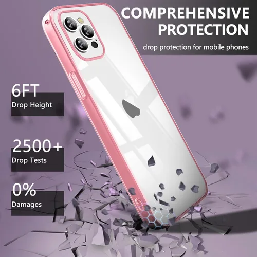 Miniatura 2 de Funda protectora transparente para iPhone 11, funda protectora de esquina reforzada antiarañazos, policarbonato duro + carcasa de TPU suave 3 en 1