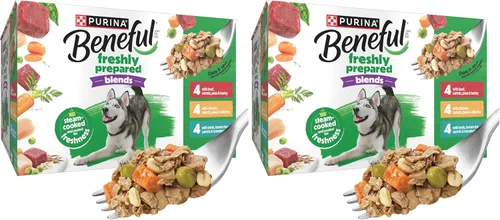 Miniatura 19 de Purina Beneful Freshly Prepared Blends - Paquete variado de alimentos húmedos para perros con carne de res, pollo o cordero, (paquete de 12) tubos